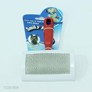 factory selling pet products plastic handle pet brush