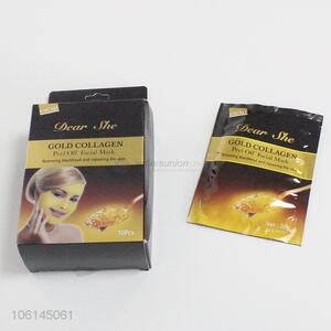 Good Quality 10 Pieces Gold Collagen Facial Mask
