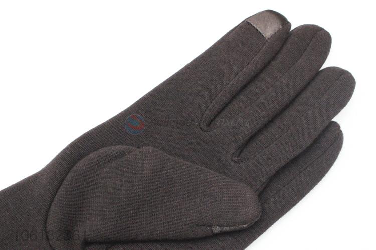 Popular Winter Warm Gloves With Small Pompon