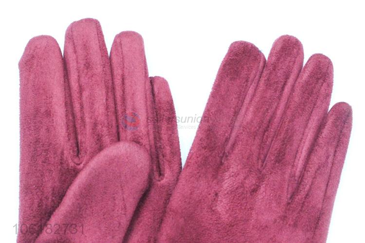 High Quality Suede Gloves Winter Outdoor Warm Gloves