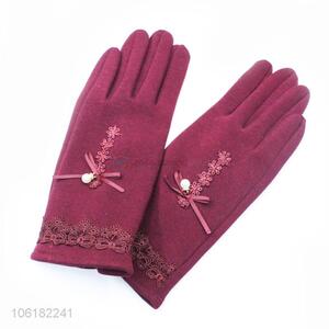 New Arrival Winter Warm Gloves Fashion Ladies Gloves