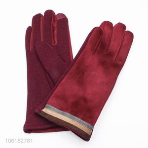 Good Sale Suede Gloves Winter Warm Gloves For Women