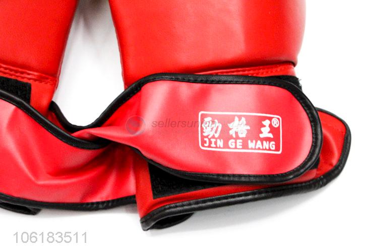 Wholesale pu leather boxing gloves punching gloves for adults