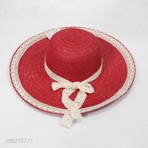 Wholesale Cheap Ladies Summer Wide Brim Beach Sun Paper Straw Hat