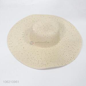 Cheap wholesale summer ladies fashion plain straw hat sun hat