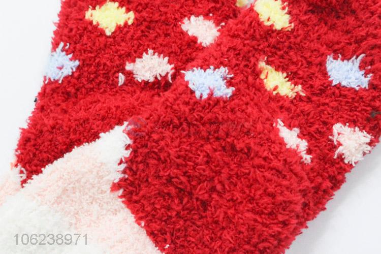 High Sales Children Christmas Bed Floor Socks Fluffy Towel Sock