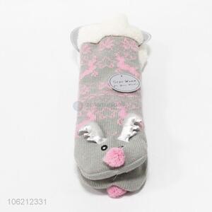 Cute Design Winter Household Plush Floor Socks