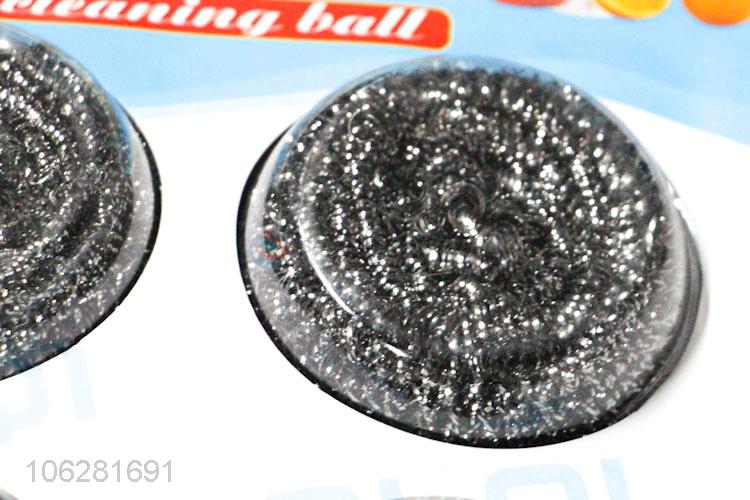 High Quality Kitchen Cleaning Steel Wire Pan Pot Scourer Cleaning Ball
