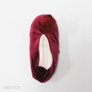 Wholesale custom handmade women indoor plush shoes