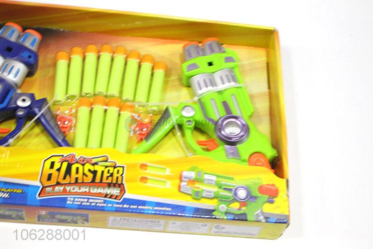 Factory Sell Two Soft Bullet Gun Air Blaster Shooting Game Toys