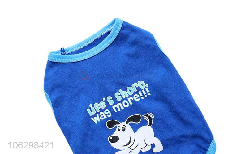 Fashion Cotton Vest With Dog Pattern For Pet