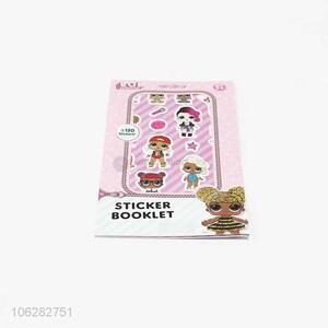 Hot products cartoon girls sticker booklet paper stickers