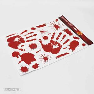 Best selling Halloween decor bloody footprint window sticker