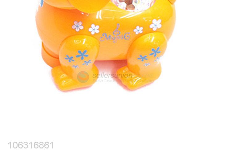 Low price cartoon electric toy elephant with light and music
