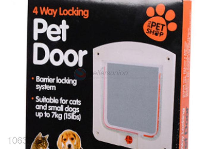 Best Sale Pet Door With 4 Way Locking Pet Dog Gate Lockable Entrance