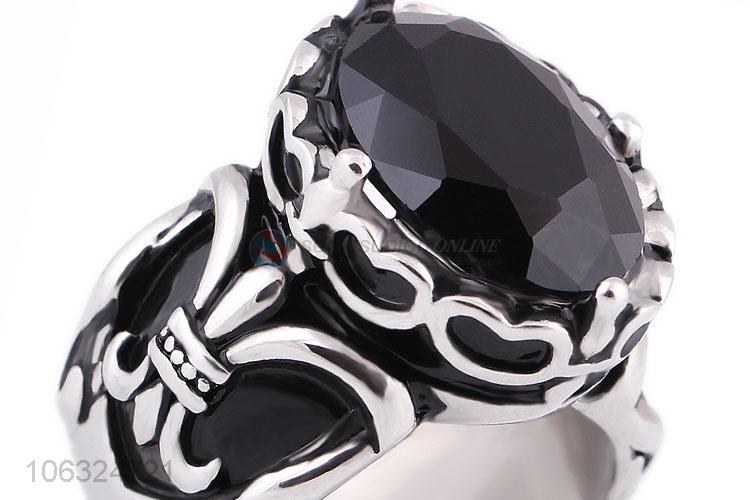 Personality Hiphop Men'S Rings Titanium Steel Jewelry Punk Rings