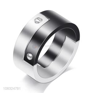 Latest Fashion Top Design Fashion Titanium Steel Ring For Men