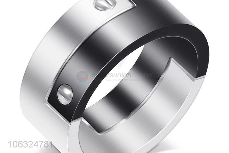 Latest Fashion Top Design Fashion Titanium Steel Ring For Men