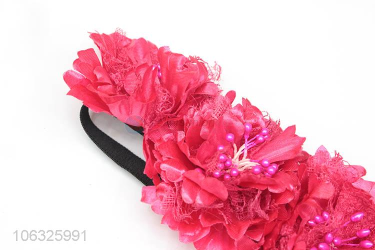 Hot Style Handmade Red Flower Crown Flower Headbands