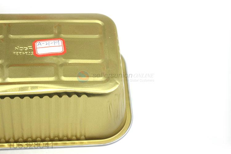 Gold Plated Aluminum Foil Takeaway Container