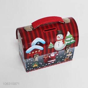 Wholesale Christmas series handbag shape money box