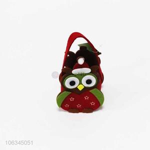 Hot sale felt christmas candy bag cute owl gift basket