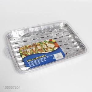 Wholesale 2pcs rectangular aluminum film box foil containers