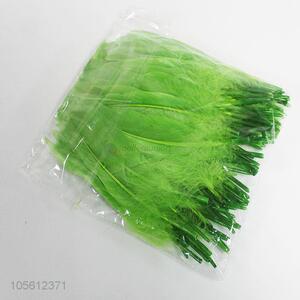 High Quality 100 Pieces Green Goose Feather