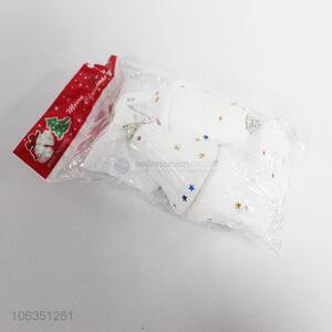 Wholesale price 6pcs white foam Christmas bell pendant