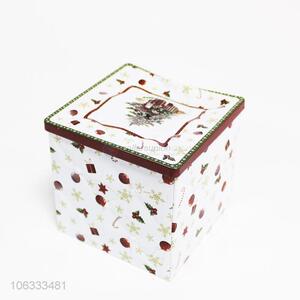 New arrival Christmas series exquisite cube iron cans