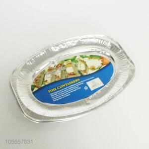 Low price 3pcs aluminum foil plate food packing plate/tray