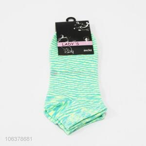 OEM custom ladies fashion colored summer ankle socks