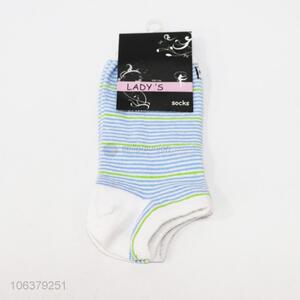 Good quality women summer striped ankle socks