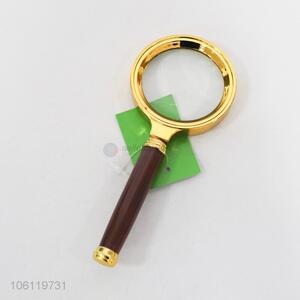 Contracted design magnifier with wood look
