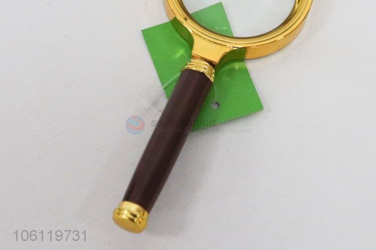 magnifier with wood look dia60mm, handle in color box packing