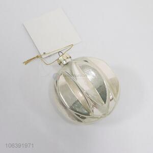 Bulk price silver Christmas balls Xmas tree ornaments