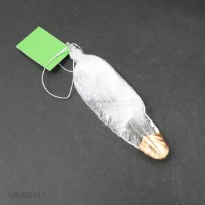 New style fashion plastic feather pendants for Christmas decor