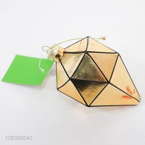 Newly designed Christmas decor golden geometric pendant