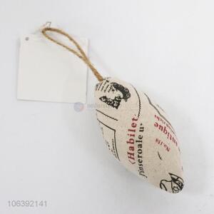 New arrival Christmas decoration olive shaped cotton pendant