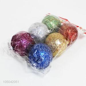 New product 6pcs colorful foam Christmas balls festival decorations