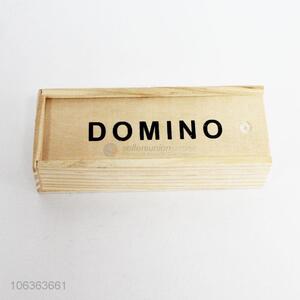 Yiwu market wooden domino toys educational toys wholesale