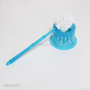 Low price custom logo plastic toilet brush and holder set