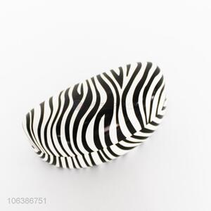 Suitable price fashion zebra printed pu material glasses box