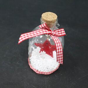 High Quality Christmas Glass Bottle Pendant for Decorations