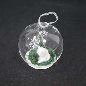 Bottom Price Christmas glass pendant for Decorations