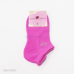 Promotional cheap women thick polyester ankle socks