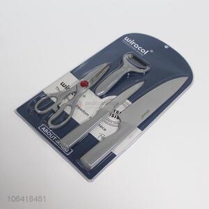 Best Sale Kitchen Peeler Scissor With Knife Set