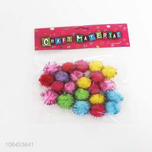 Factory Price DIY Colorful Clothing Accessories Hairball