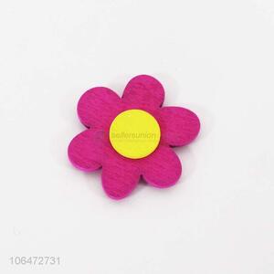 Fashion Flower Shape Wooden Fridge Magnet