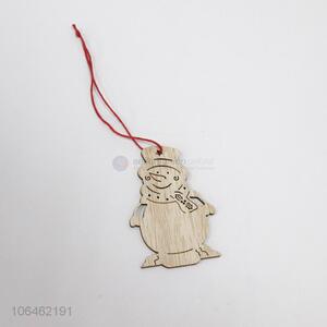 Wholesale Christmas Snowman Wood Chips Home Pendant Decoration